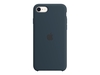 Apple Silikon Case für Apple iPhone 7 / 8 / SE,  abyss blau