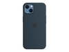 Apple Silikon Case mit MagSafe für Apple iPhone 13,  abyssblau