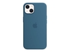 Apple Silikon Case mit MagSafe für Apple iPhone 13,  eisblau