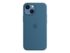 Apple Silikon Case mit MagSafe für Apple iPhone 13 mini,  eisblau