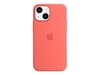 Apple Silikon Case mit MagSafe für Apple iPhone 13 mini,  pink pomelo