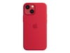 Apple Silikon Case mit MagSafe für Apple iPhone 13 mini,  rot