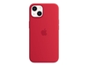 Apple Silikon Case mit MagSafe für Apple iPhone 13,  rot