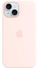 Apple Silikon Case mit MagSafe für Apple iPhone 15 plus,  hellrosa