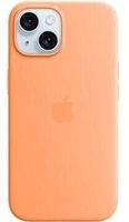 Apple Silikon Case mit MagSafe für Apple iPhone 15 Plus,  orange sorbet