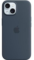 Apple Silikon Case mit MagSafe für Apple iPhone 15 Plus,  sturmblau