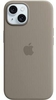 Apple Silikon Case mit MagSafe für Apple iPhone 15 Plus,  tonbraun