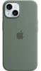 Apple Silikon Case mit MagSafe für Apple iPhone 15 Plus,  Zypresse