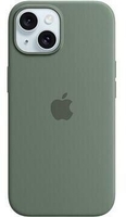 Apple Silikon Case mit MagSafe für Apple iPhone 15 Plus,  Zypresse