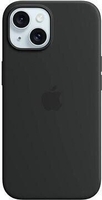 Apple Silikon Case mit MagSafe für Apple iPhone 15 Pro,  schwarz