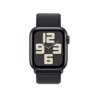 Apple Watch SE (GPS + Cellular) 40mm Aluminiumgehäuse mitternacht,  Sport Loop mitternacht (Größe S/M)