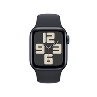 Apple Watch SE (GPS + Cellular) 40mm Aluminiumgehäuse mitternacht,  Sportband mitternacht (Größe M/L)