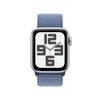 Apple Watch SE (GPS + Cellular) 40mm Aluminiumgehäuse silber,  Sport Loop winterblau