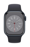 Apple Watch Series 8 (GPS) 41mm Aluminiumgehäuse mitternacht,  Sportband mitternacht