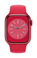 Apple Watch Series 8 (GPS) 45mm Aluminiumgehäuse rot,  Sportband rot