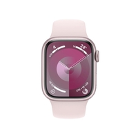 Apple Watch Series 9 (GPS + Cellular) 41mm Aluminiumgehäuse pink,  Sportband pink M/L