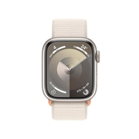 Apple Watch Series 9 (GPS + Cellular) 41mm Aluminiumgehäuse polarstern,  Sportband Loop polarstern