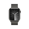 Apple Watch Series 9 (GPS + Cellular) 41mm Edelstahlgehäuse grau,  Milanese Loop grau