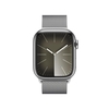 Apple Watch Series 9 (GPS + Cellular) 41mm Edelstahlgehäuse silber,  Milanese Loop silber