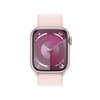 Apple Watch Series 9 (GPS + Cellular) 45mm Aluminiumgehäuse pink,  Sportband pink Loop