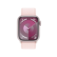 Apple Watch Series 9 (GPS + Cellular) 45mm Aluminiumgehäuse pink,  Sportband pink Loop