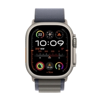 Apple Watch Ultra 2 (GPS + Cellular) 49mm Titaniumgehäuse,  Alpine Loop blau,  klein