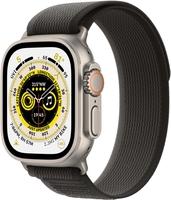 Apple Watch Ultra (GPS + Cellular) 49mm Titaniumgehäuse,  Trail Loop grau / schwarz (Größe M/L)
