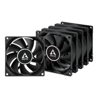 Arctic F8 Schwarz (5er-Pack) - 80 mm