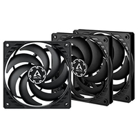 Arctic P12 Slim PWM PST Schwarz (3er-Pack) - 120mm