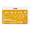 ARISTO Zeichenschablone Aristo Architektur-Schablone gelb-transparent