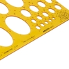 ARISTO Zeichenschablone Aristo Ellipsenschablone Iso. orange-transparent