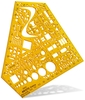 ARISTO Zeichenschablone Aristo Schablone Schu. Elektro gelb-transparent