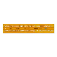 ARISTO Zeichenschablone Aristo Schriftschablone 7mm gelb-transparent