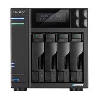 ASUSTOR AS6604T Lockerstor 4 NAS-Server Intel Celeron Quad Core-Prozessor 4GB DDR4 2x 2, 5 Gb/s,  2x M.2 SSD - Steckplätze