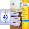 AVERY Zweckform Adress-Etiketten J4791-25 45, 7 x 21, 2 mm weiß