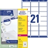 AVERY Zweckform Adress-Etiketten L7160-100 63, 5 x 38, 1 mm weiß