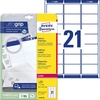 AVERY Zweckform Adress-Etiketten L7160-40 63, 5 x 38, 1 mm weiß