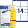 AVERY Zweckform Adress-Etiketten L7163-100 99, 1 x 38, 1 mm weiß