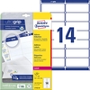 AVERY Zweckform Adress-Etiketten L7163-40 99, 1 x 38, 1 mm weiß