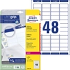 AVERY Zweckform Adress-Etiketten L7636-25 45, 7 x 21, 2 mm weiß
