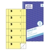AVERY Zweckform Bonblock Bonbuch,  gelb,  KP 832 10, 5 x 19, 8 cm 2x 50 Blätter