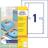 AVERY Zweckform CD-Einleger CD-Einleger,  151x118mm,  weiß C32250-25 weiß