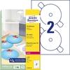 AVERY Zweckform CD-Etiketten CD-Etiketten,  117mm,  50St L7760-25 weiß