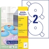 AVERY Zweckform CD-Etiketten CD-Etiketten, 117mm weiß 50St. L7676-25 weiß