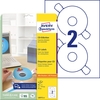 AVERY Zweckform CD-Etiketten CD-Etiketten, weiß,  117mm, 50St. L6015-25 weiß