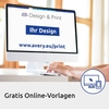 AVERY Zweckform CD-Etiketten SuperSize J8676-25 weiß