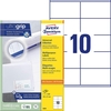 AVERY Zweckform Etiketten 3425 weiß 105, 0 x 57, 0 mm - 1.000 Stück