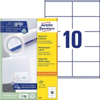 AVERY Zweckform Etiketten 3425 weiß 105, 0 x 57, 0 mm - 1.000 Stück