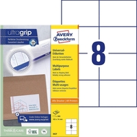 AVERY Zweckform Etiketten 3427 weiß 105, 0 x 74, 0 mm - 800 Stück
