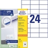 AVERY Zweckform Etiketten 3474 weiß 70, 0 x 37, 0 mm - 2.400 Stück